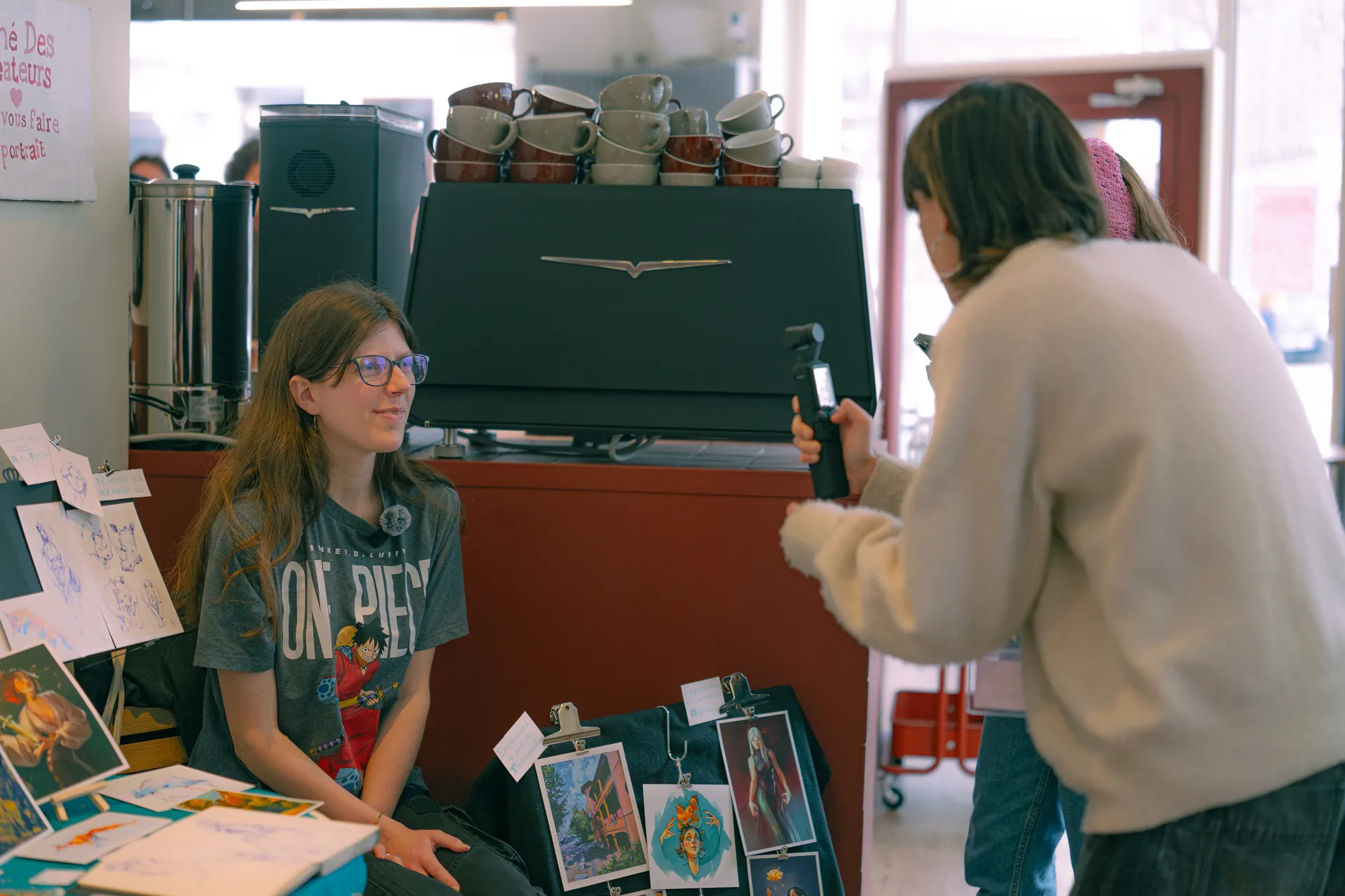 Créations d'artistes au marché Coup d'Oeil